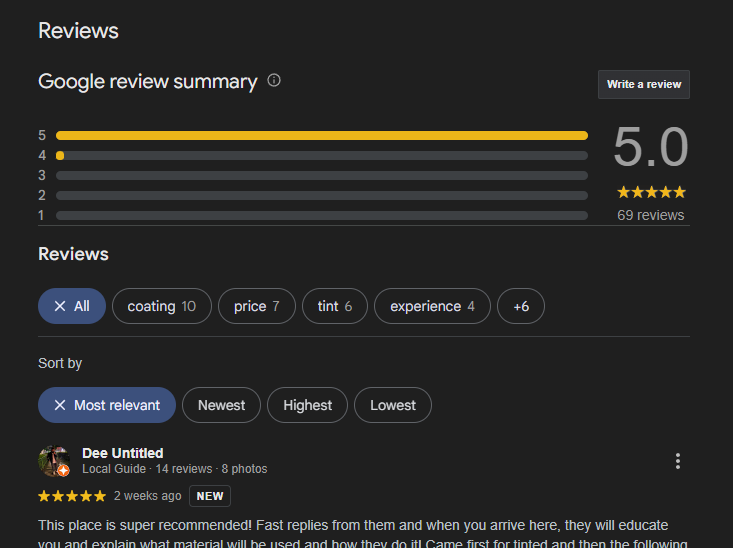 Review from Customer